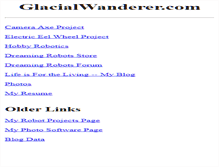 Tablet Screenshot of glacialwanderer.com
